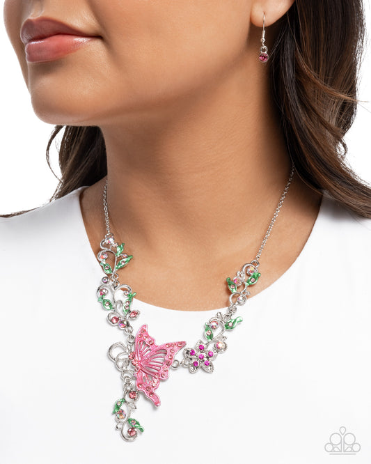 Valuable Vineyard Pink statement necklace, alternate view