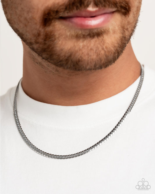 CURB the Peace Silver statement necklace, alternate view