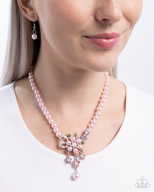 All Over TON Pink statement necklace, alternate view