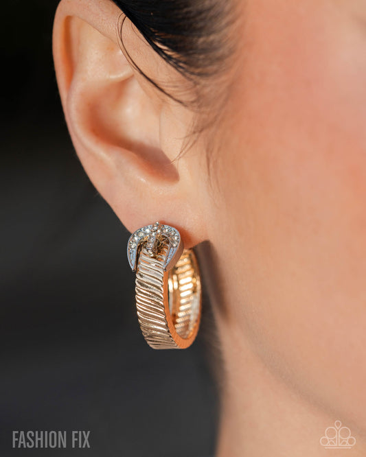 Assured Accent Gold hoop earrings, alternate view