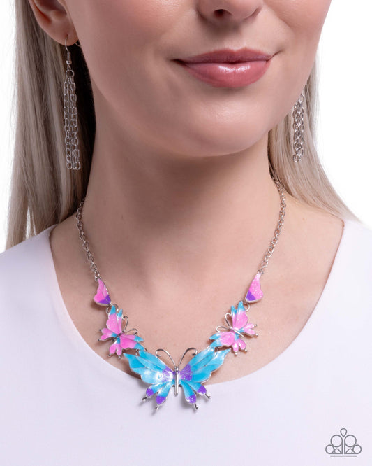 Floating Feature Multi statement necklace, alternate view