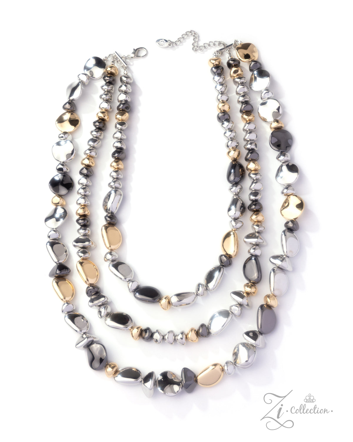 Open-Minded | Layered Mixed-Metal Statement Necklace - photo 1