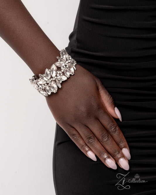 Composed Charm White stretch bracelet, alternate view
