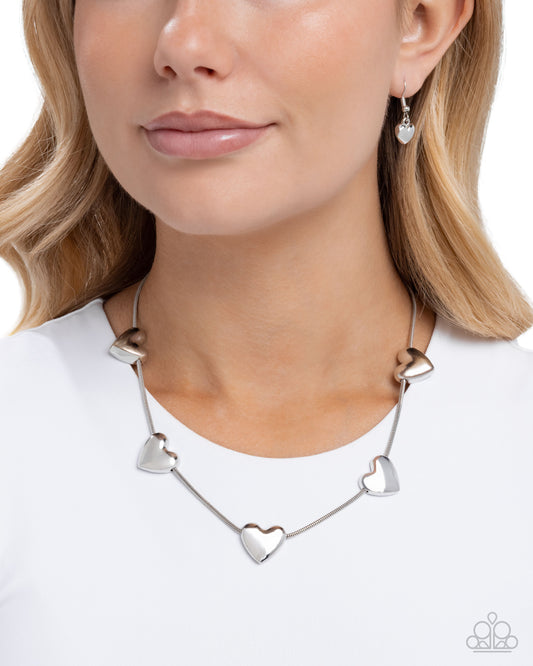 Group Date Silver statement necklace, alternate view