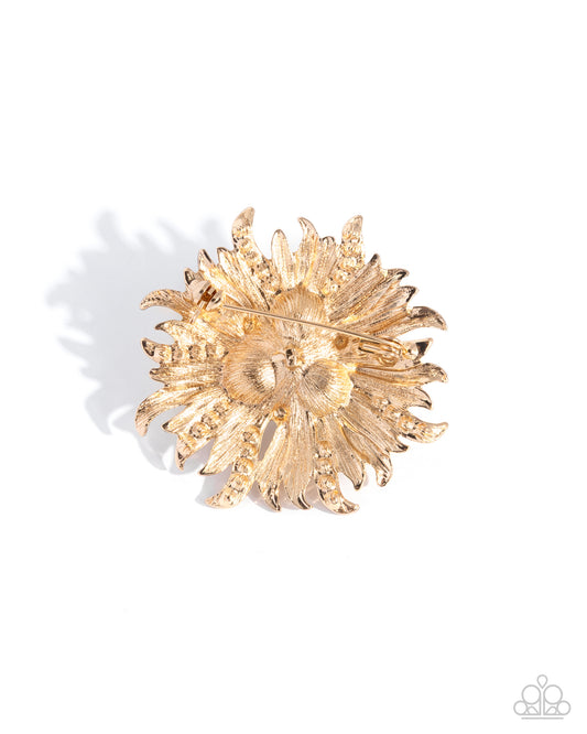 Ornate Operation Gold brooch, alternate view