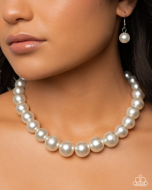 Eternal Empire White statement necklace, alternate view