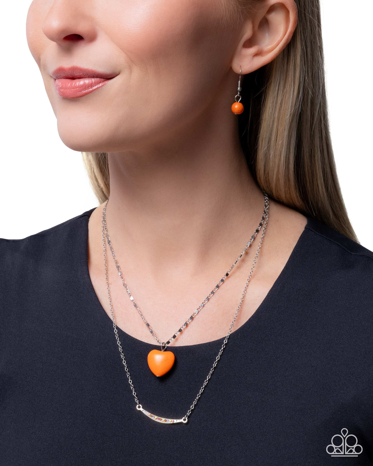 Affectionate Appraisal Orange necklaces at Unique Diva Jewels Boutique