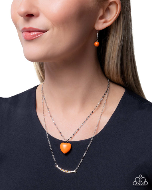 Affectionate Appraisal Orange necklaces at Unique Diva Jewels Boutique