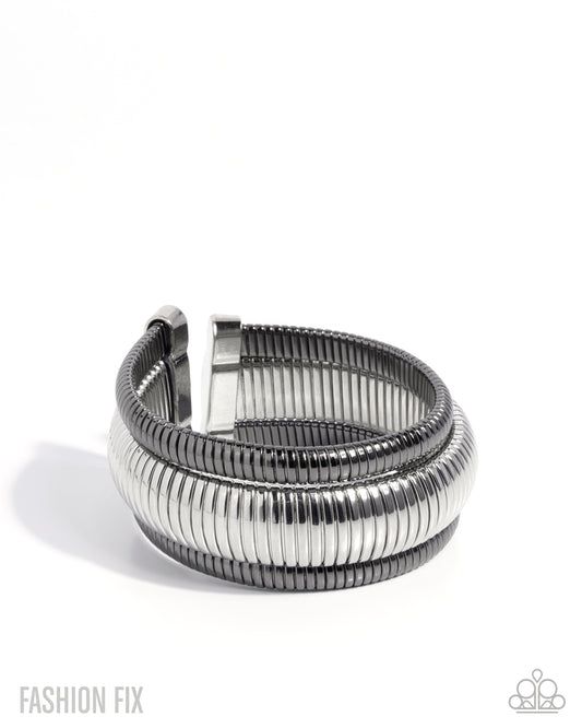 Tactile Takedown Silver cuff bracelet