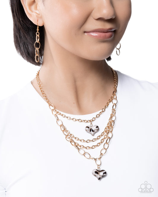 New Love Brown statement necklace, alternate view