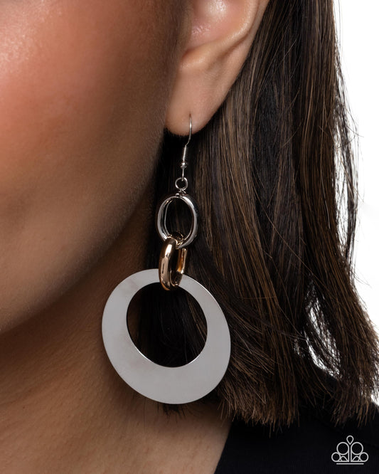 Simply Serious Silver hoop earrings, alternate view