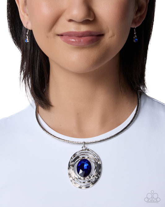 Fashionable Find Blue pendant necklace, alternate view