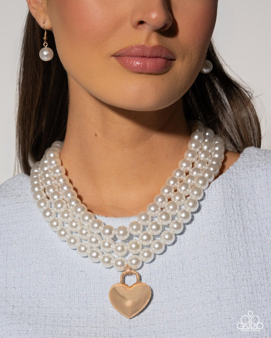 Lustrous Look Gold pendant necklace, alternate view