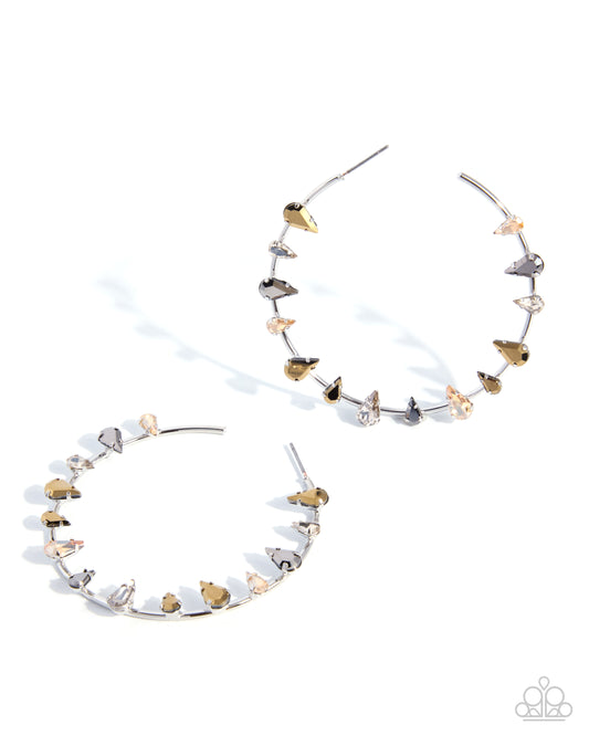 Modern Color Multi hoop earrings