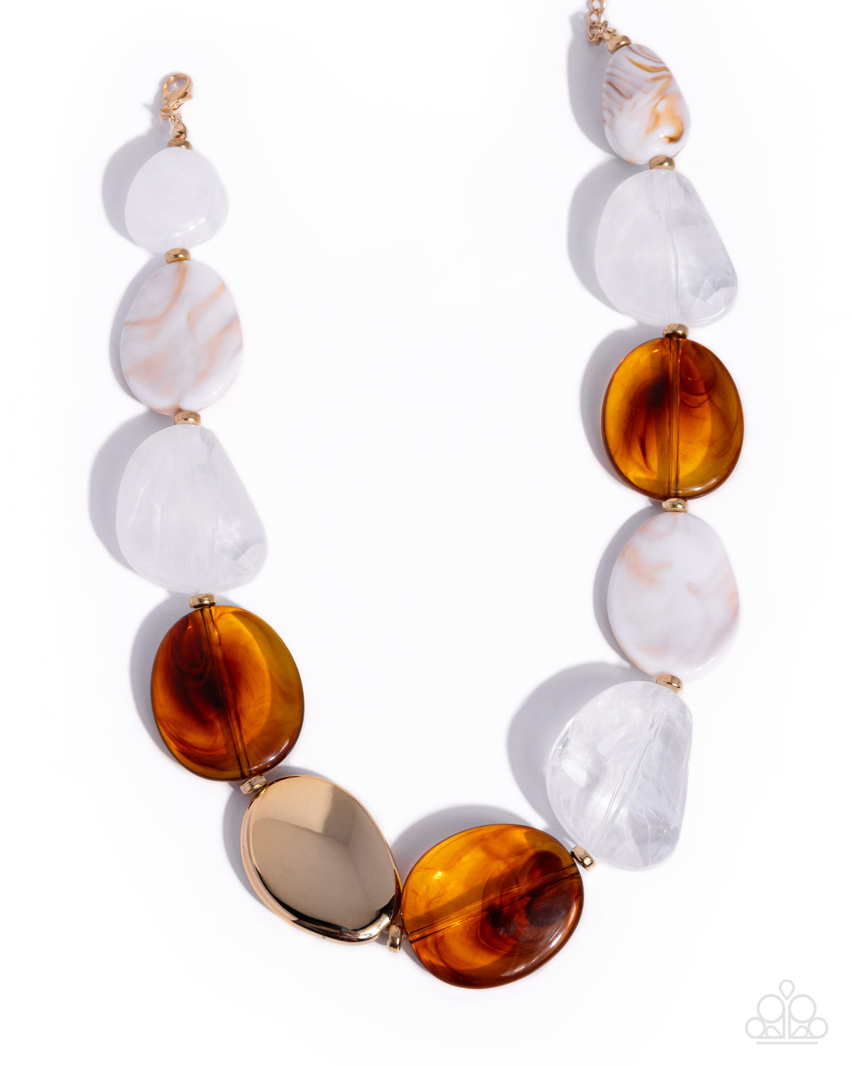 Stunning Spirals - Brown Beaded Necklace - product photo 1
