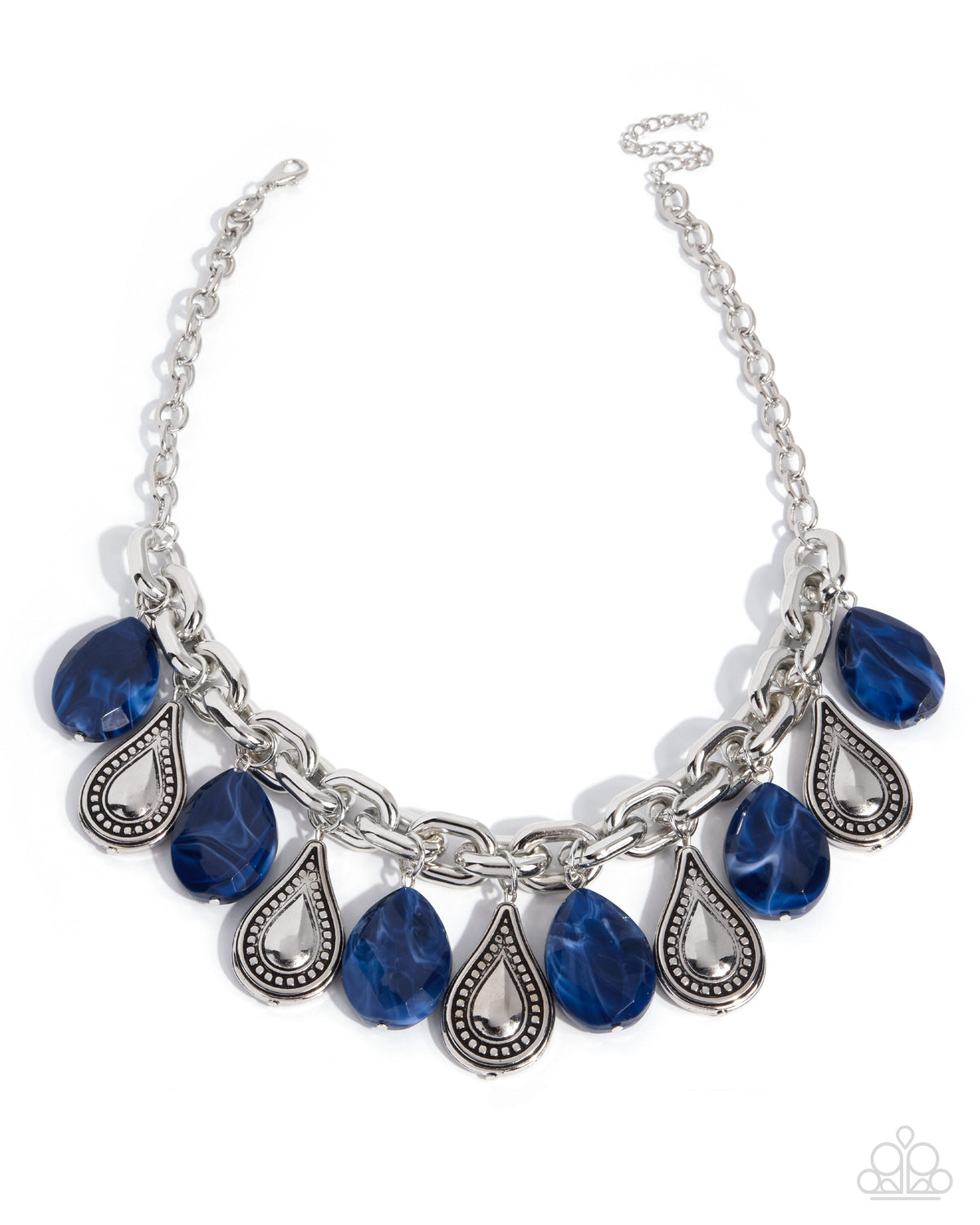 Teardrop Today - Blue Teardrop Necklace - product photo 1