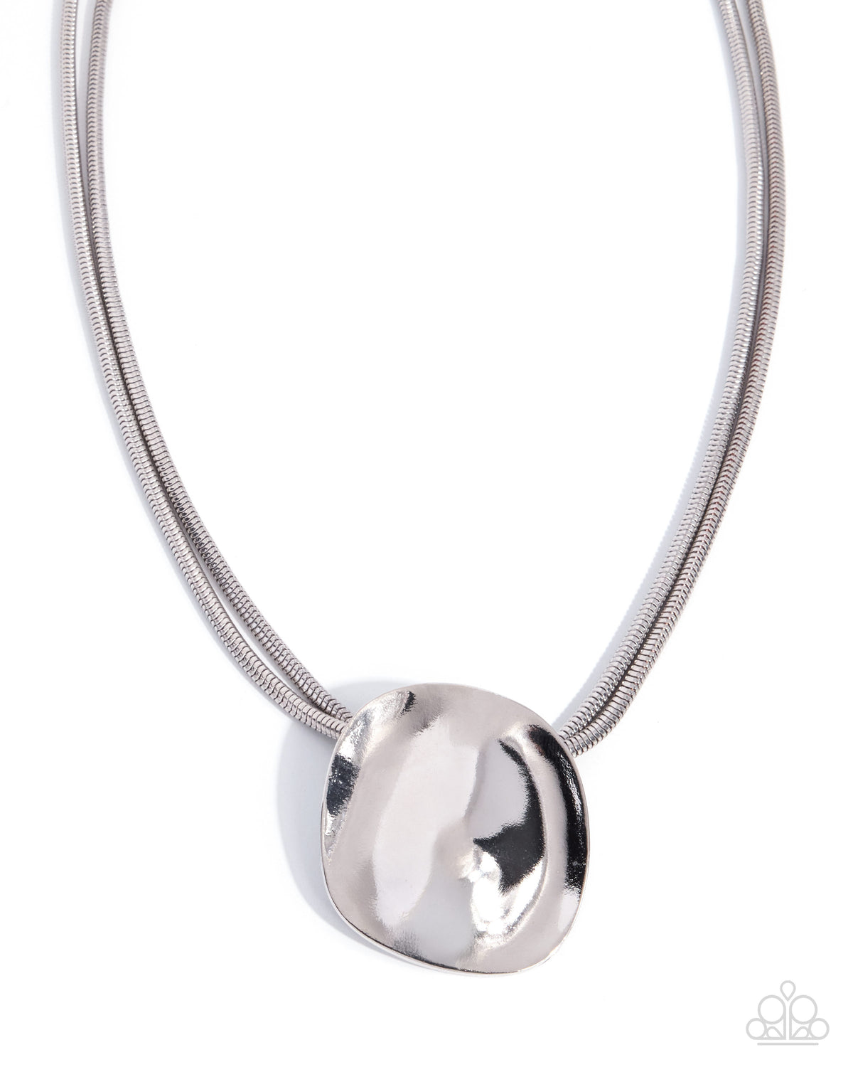 Longitudinal Legacy - Silver | Silver-Tone Layered Pendant Necklace - photo 1