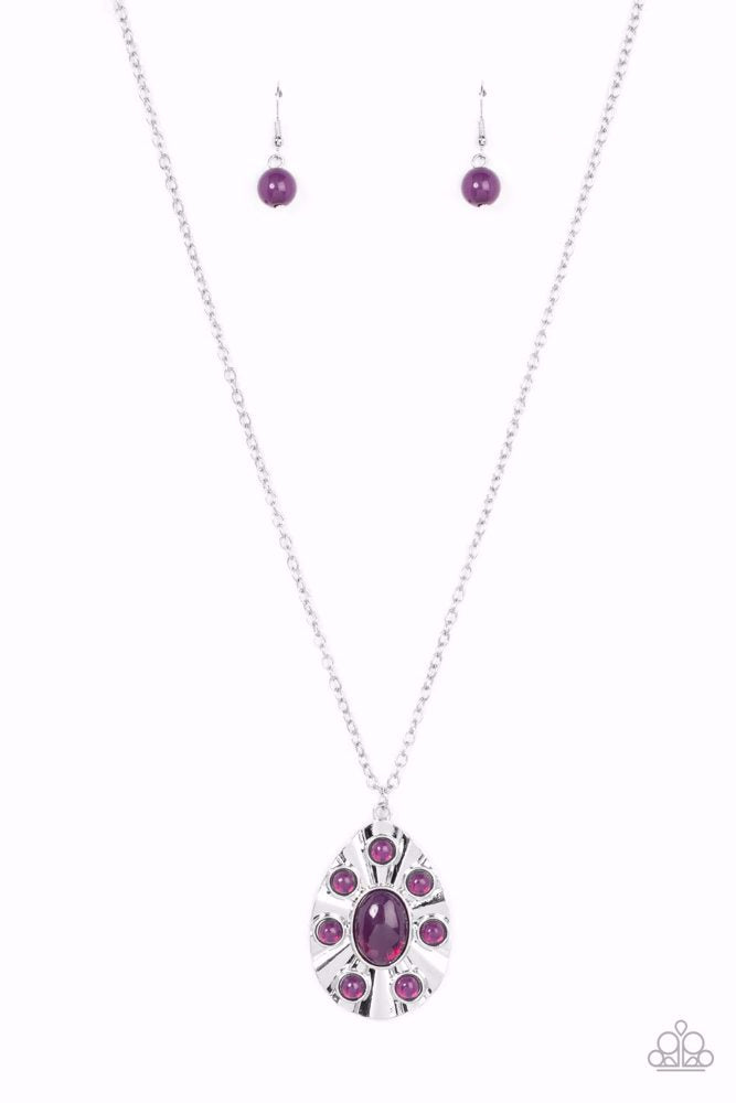 Blissfully Bohemian Necklace - Purple