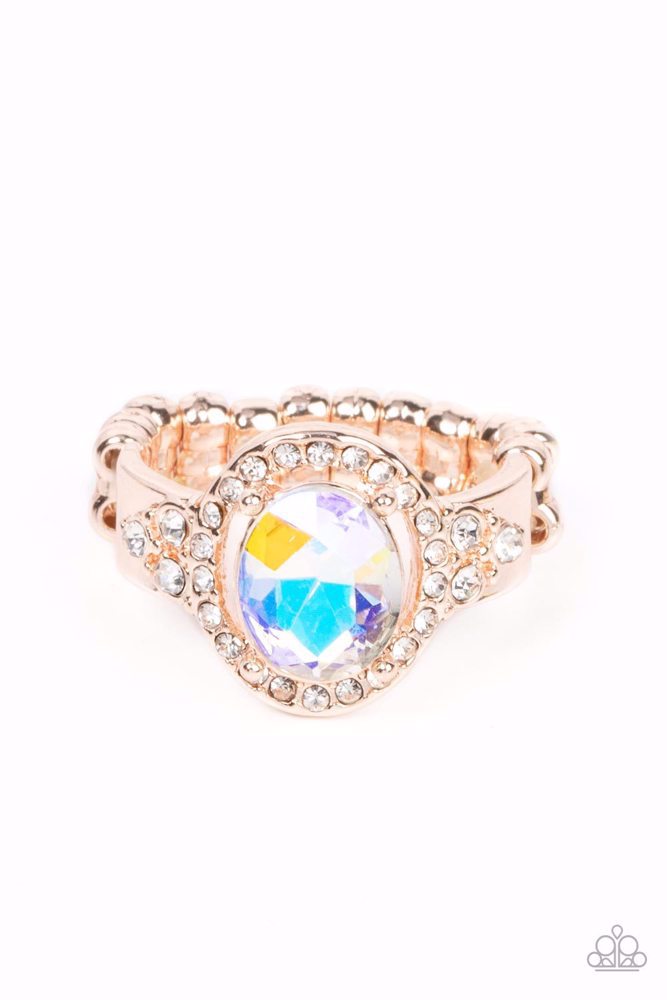 Dazzling I Dos Ring - Rose Gold