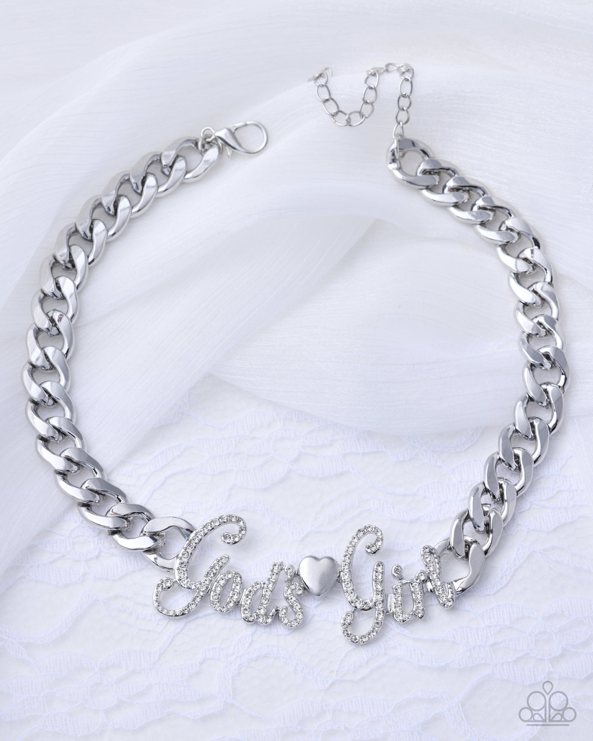 Shimmery Self-Worth Statement Necklace - Silver
