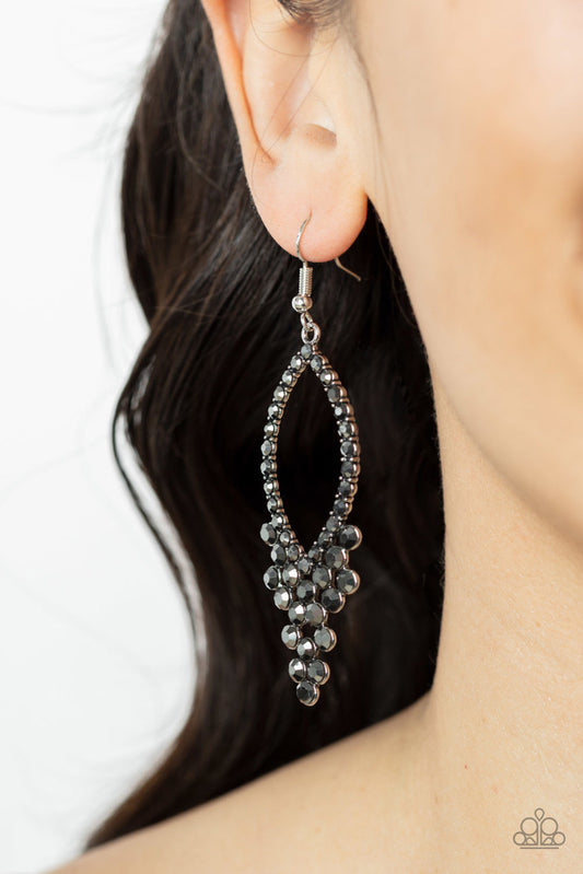 GLOWING off the Deep End - Silver Earrings