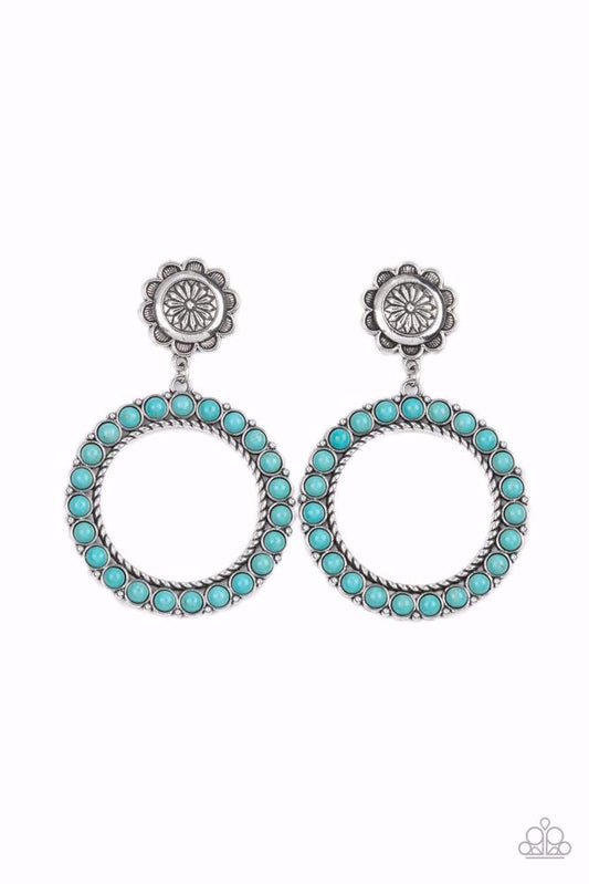 Playfully Prairie - Blue Earrings