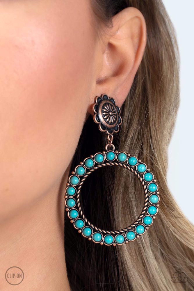 Playfully Prairie Earrings- Copper