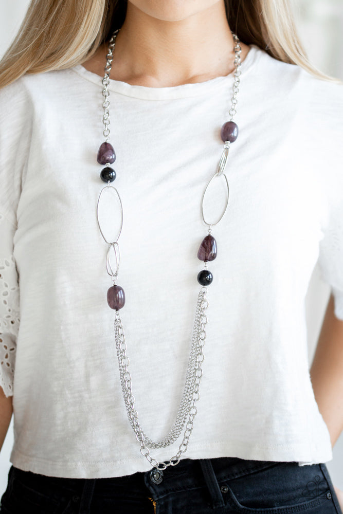 Pleasant Promenade Necklace - Black