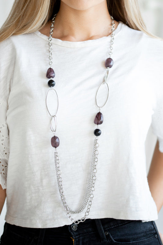 Pleasant Promenade Necklace - Black