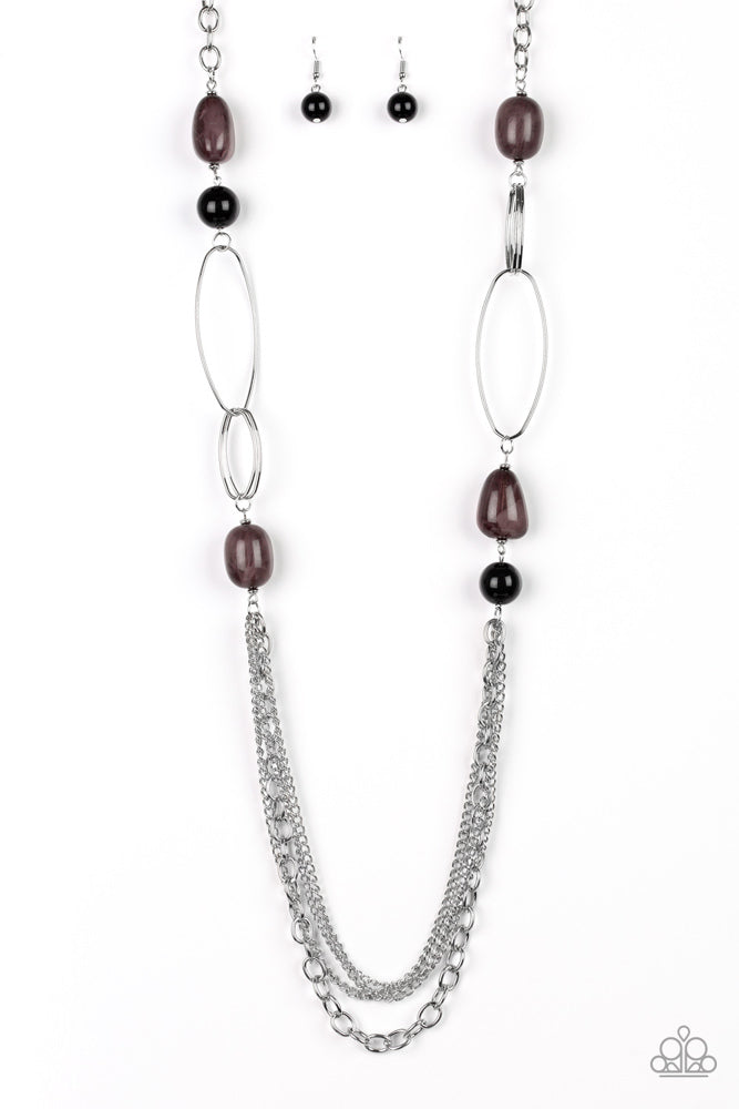 Pleasant Promenade Necklace - Black