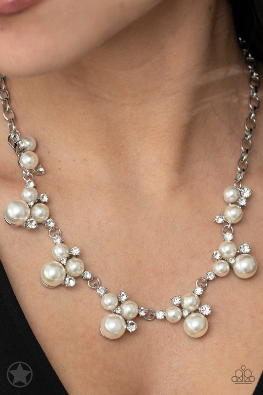 Toast To Perfection White statement necklace, alternate view