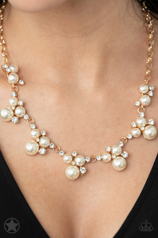 Toast To Perfection Gold statement necklace, alternate view