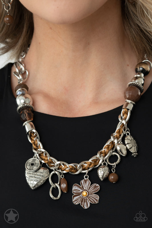 Charmed, I Am Sure Brown statement necklace, alternate view