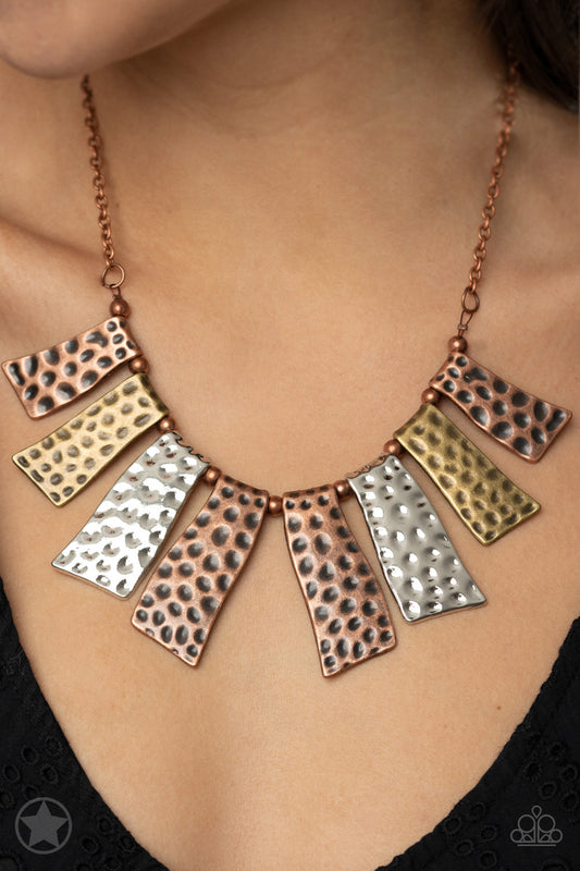 A Fan of the Tribe statement necklace, alternate view