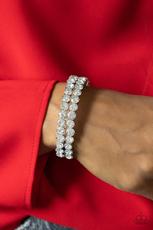 Megawatt Majesty White cuff bracelet, alternate view