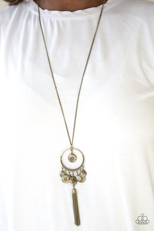 Never ZOO Much Brass pendant necklace, alternate view