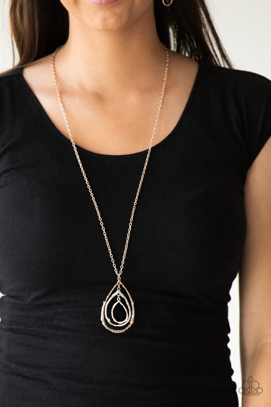 Going For Grit Gold statement necklace, alternate view