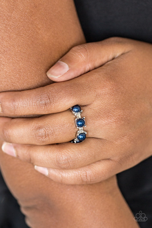 More Or PRICELESS Blue statement ring, alternate view