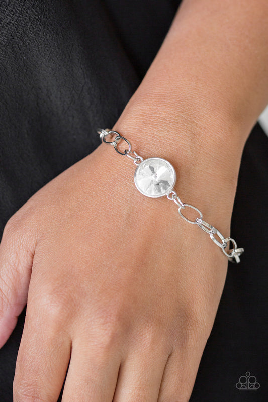 All Aglitter White statement bracelet, alternate view