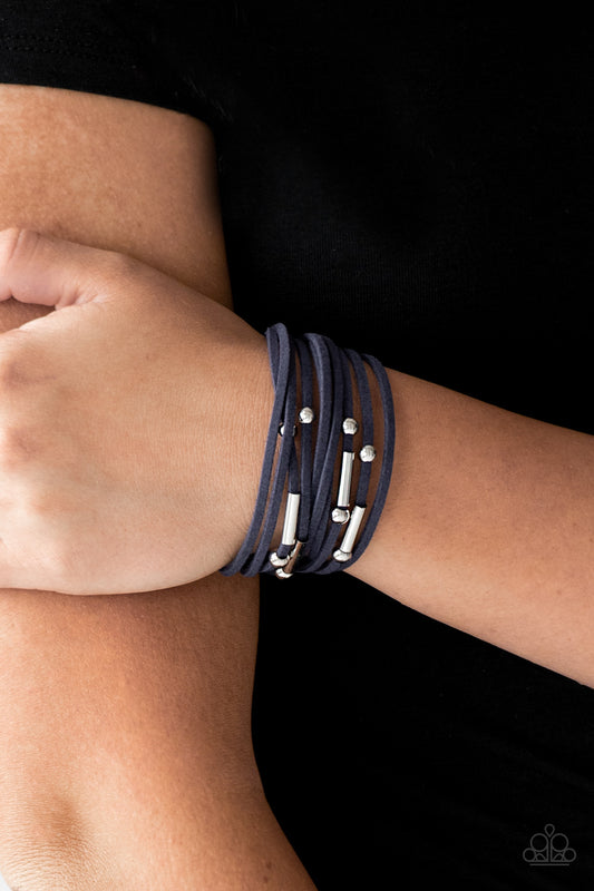 Back To BACKPACKER Blue statement bracelet, alternate view