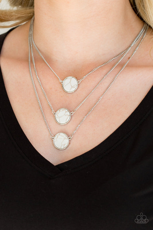 CEO of Chic White statement necklace, alternate view