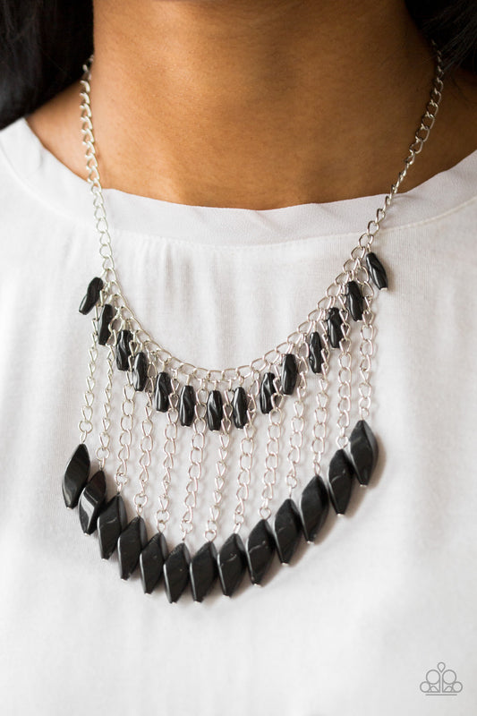 Venturous Vibes Black statement necklace, alternate view