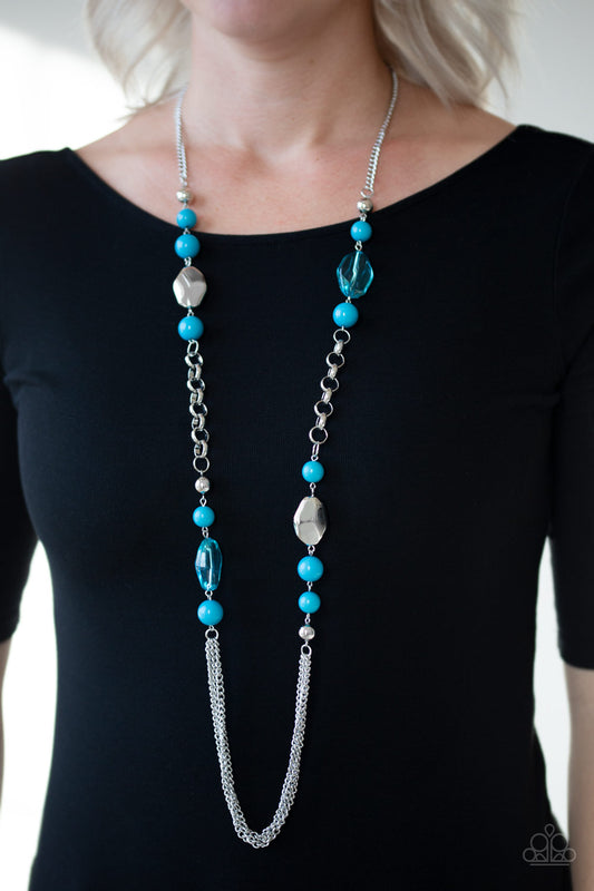 Marina Majesty Blue statement necklace, alternate view