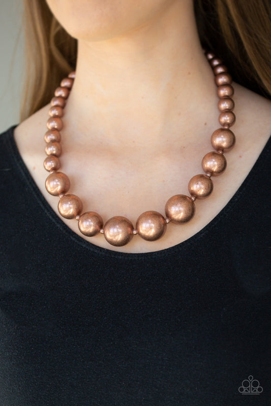Living Up To Reputation Copper statement necklace, alternate view