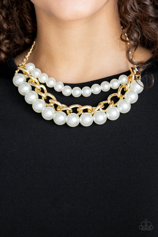 Empire State Empress Gold statement necklace, alternate view