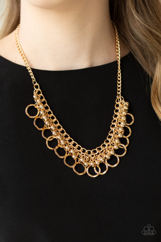 Ring Leader Radiance Gold statement necklace, alternate view