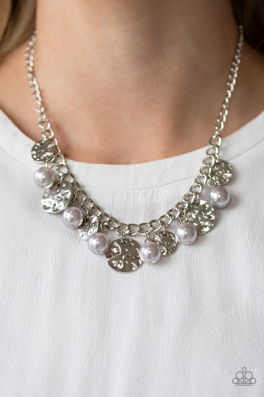 Seaside Sophistication Silver statement necklace, alternate view