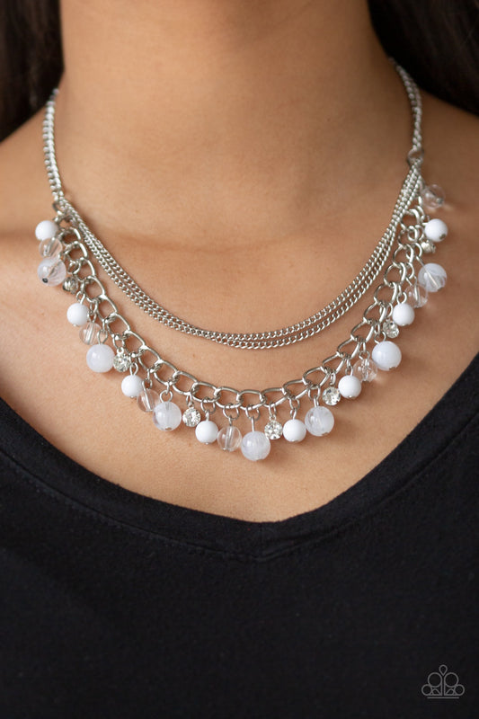 Wait and SEA White statement necklace, alternate view