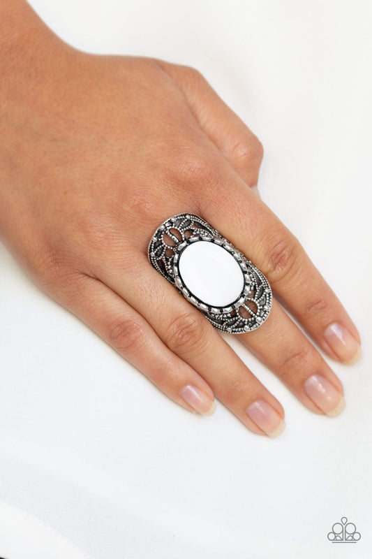 Drama Dream White statement ring, alternate view