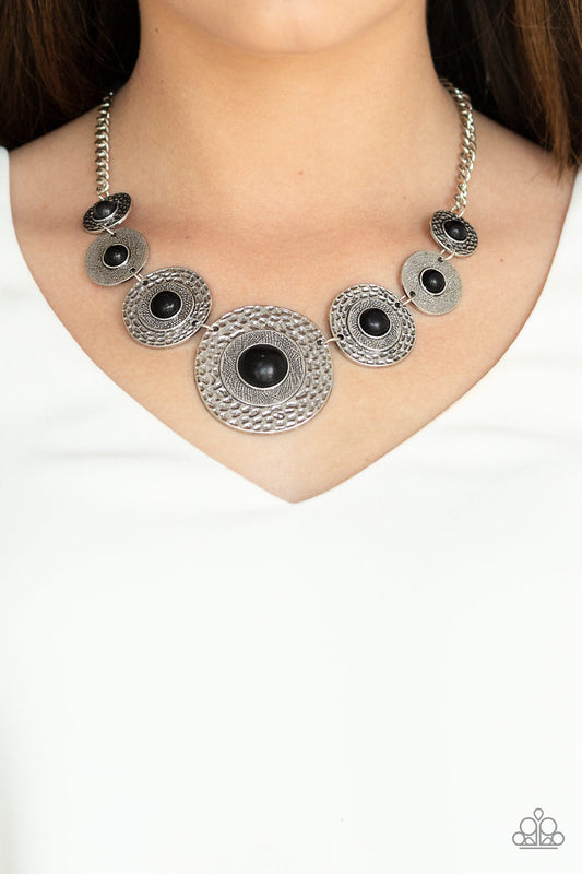 Tiger Trap Black statement necklace, alternate view